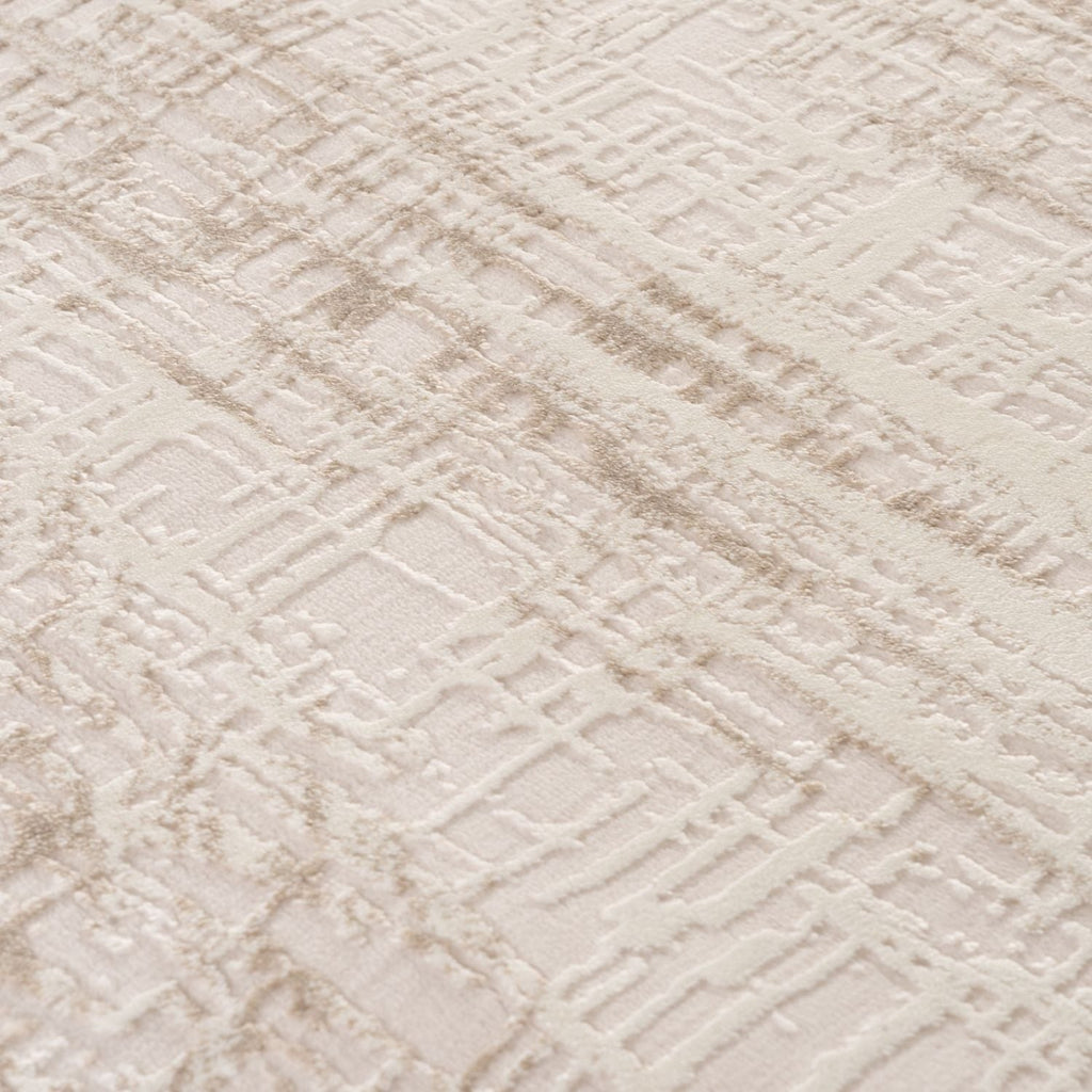 Carmel Cream-Beige Abstract Rug | 6030 - MOOAZAA