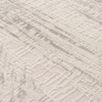 Carmel Cream-Grey Abstract Rug | 6030 - MOOAZAA