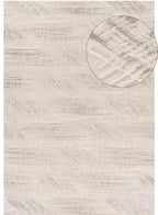 Carmel Cream-Grey Abstract Rug | 6030 - MOOAZAA