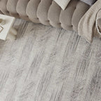 Carmel Cream-Grey Abstract Rug | 6030 - MOOAZAA