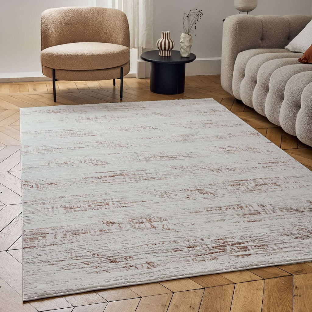 Carmel Cream-Terra Abstract Rug | 6030 - MOOAZAA