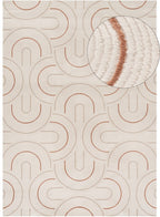 Carmel Cream-Terra Geometric Rug | 6070 - MOOAZAA