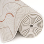 Carmel Cream-Terra Geometric Rug | 6070 - MOOAZAA