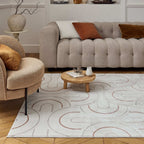 Carmel Cream-Terra Geometric Rug | 6070 - MOOAZAA