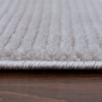Carmel Grey-Cream Striped Rug | 6020 - MOOAZAA