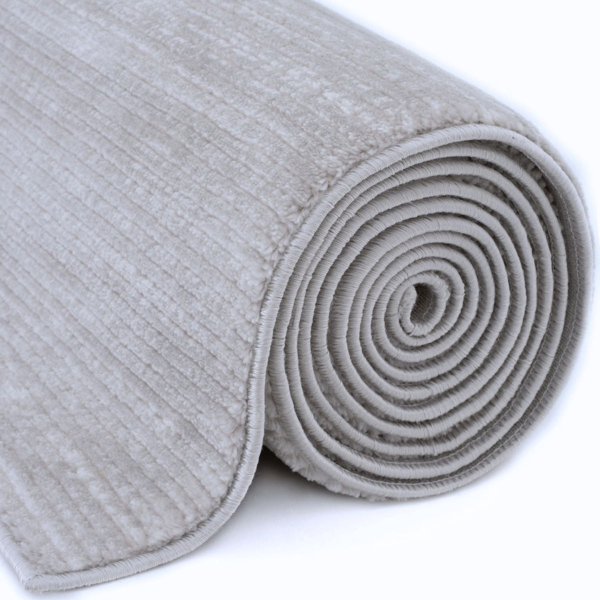Carmel Grey-Cream Striped Rug | 6020 - MOOAZAA