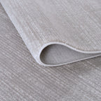 Carmel Grey-Cream Striped Rug | 6020 - MOOAZAA