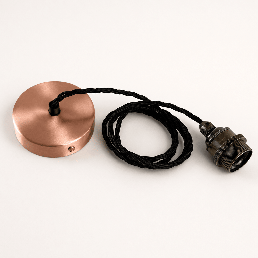 Cawston Handspun Solid Copper Coolicon Lampshade Pendant Light - 11 Inch - MOOAZAA
