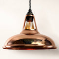 Cawston Handspun Solid Copper Coolicon Lampshade Pendant Light - 11 Inch - MOOAZAA