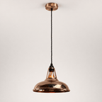 Cawston Handspun Solid Copper Coolicon Lampshade Pendant Light - 11 Inch - MOOAZAA
