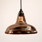 Cawston Handspun Solid Copper Coolicon Lampshade Pendant Light - 11 Inch - MOOAZAA