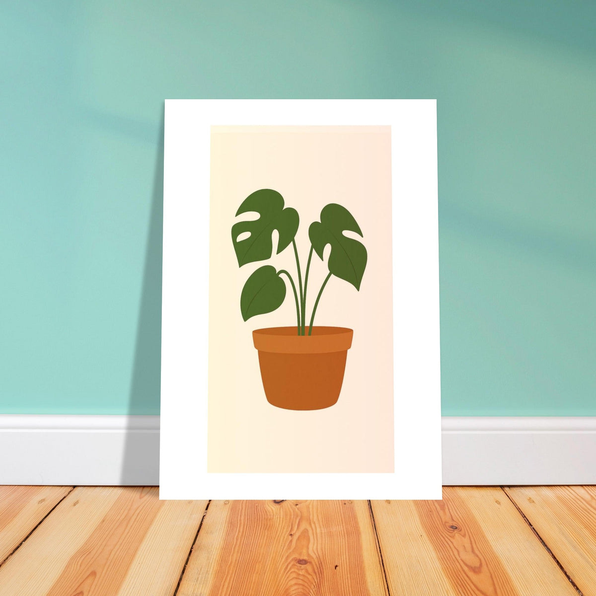 Minimalist Monstera Plant Print