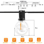 Outdoor G40 Lamp String Waterproof Globe Festival Led String Lights
