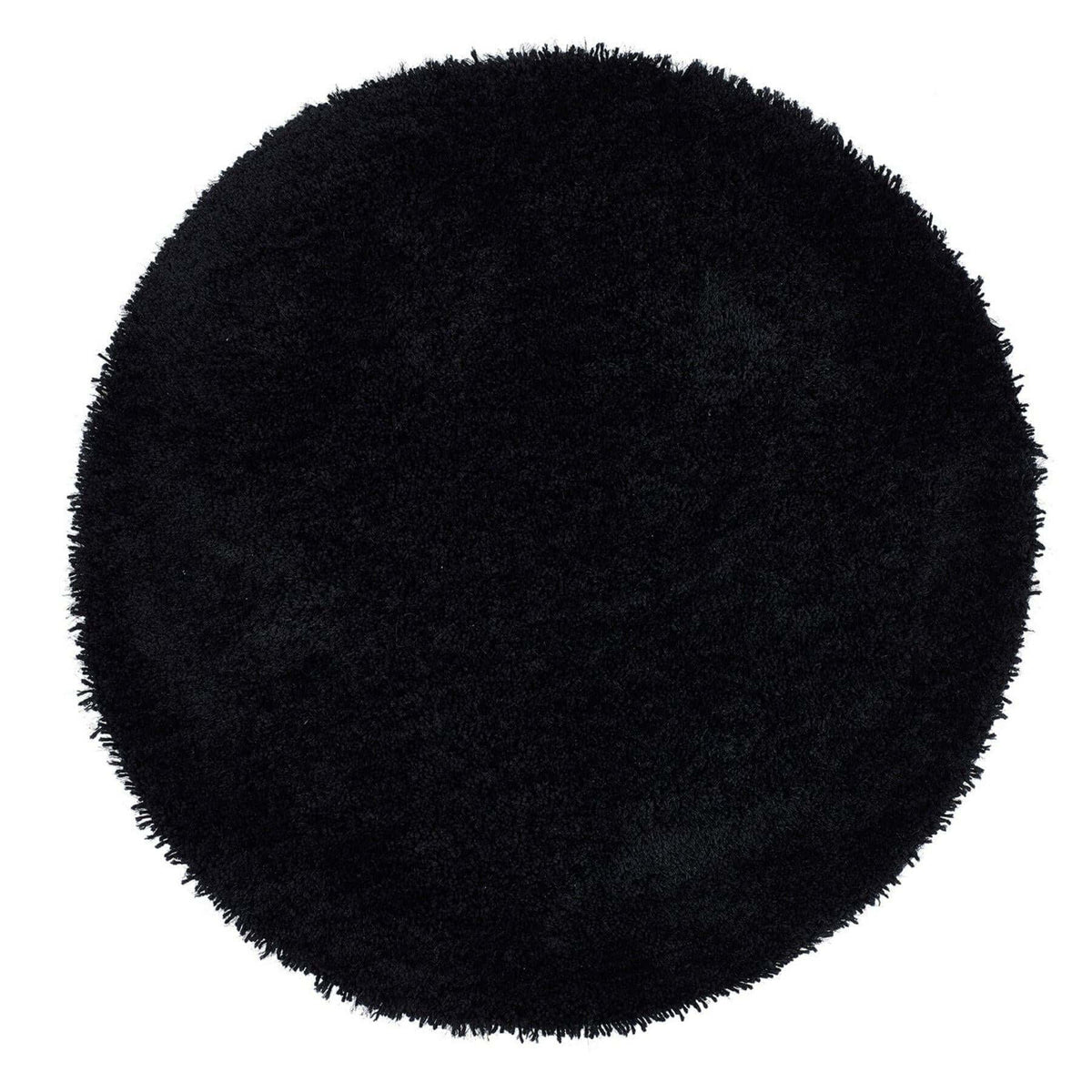 Chicago Black Shaggy Rug - MOOAZAA