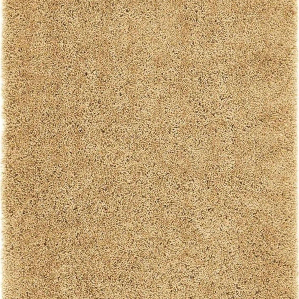 Beige area rug with a textured surface