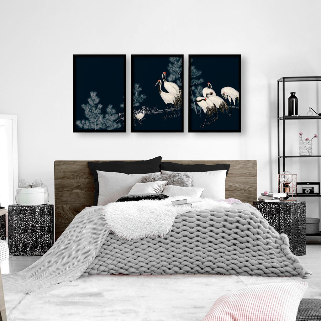 Chinese Art Wall Decor | Set of 3 Asian Inspired Wall art Prints