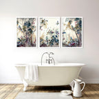 Bathroom Prints Set of 3 | Chinoiserie Wall Art UK