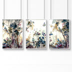 Bathroom Prints Set of 3 | Chinoiserie Wall Art UK