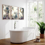 Bathroom Prints Set of 3 | Chinoiserie Wall Art UK