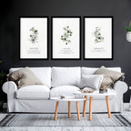 Christian Prints – Set of 3 Living Room Wall Art