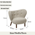 CLOUD Nine Chair, Cozy & Cream Lamb Velvet Chair - MOOAZAA 
