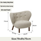 CLOUD Nine Chair, Cozy & Cream Lamb Velvet Chair - MOOAZAA 