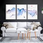 Art Prints Framed – Coastline Set of 3 Wall Art