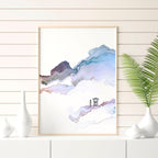 Art Prints Framed – Coastline Set of 3 Wall Art
