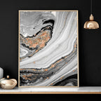 Living Room Wall Decor Ideas | Set of 3 Marble Art Prints