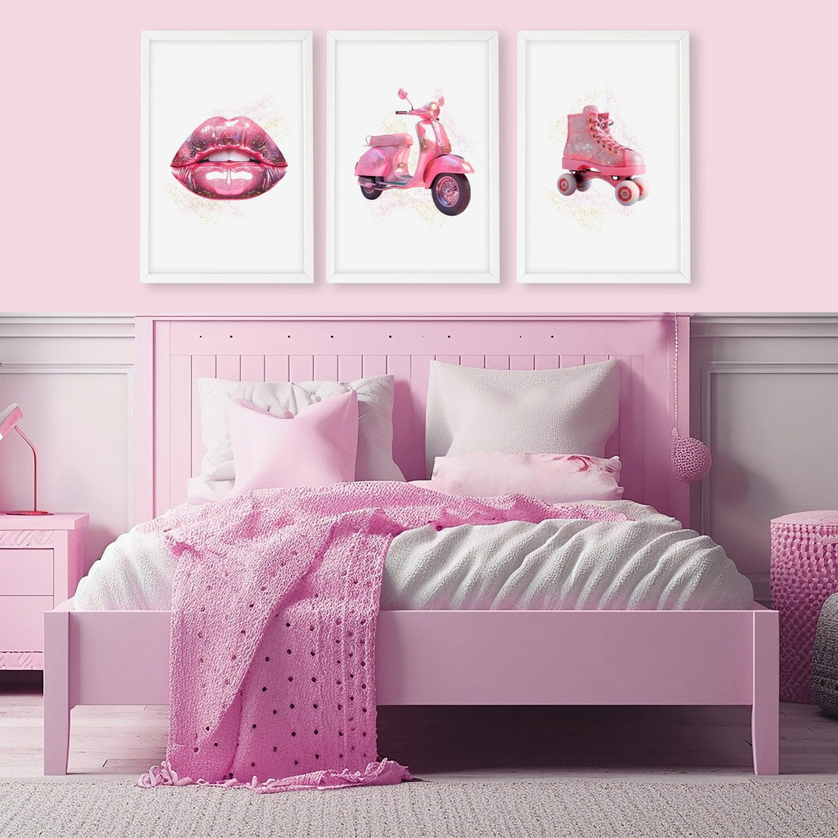 Cool Posters For Bedroom | Set of 3 Pop Wall art Prints