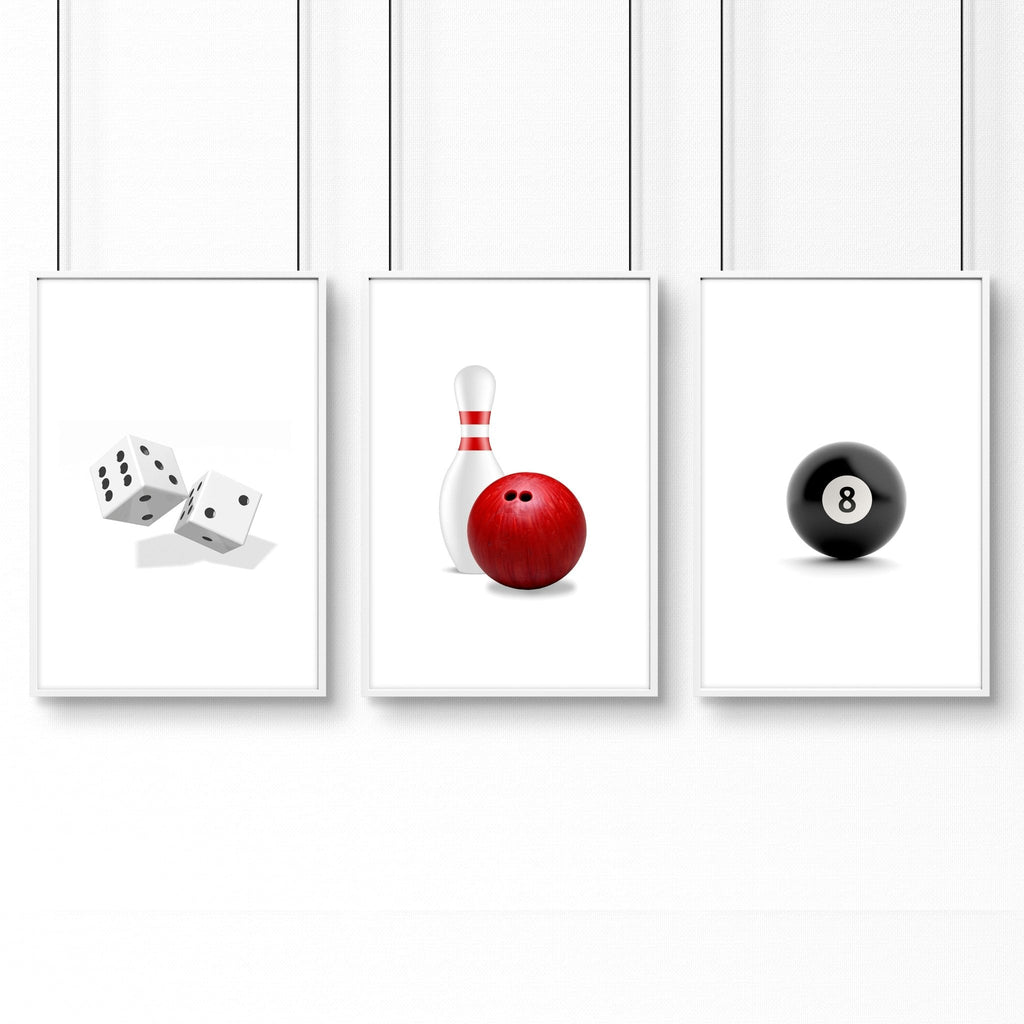 Cool Wall Art | Set of 3 Pop Wall art Prints