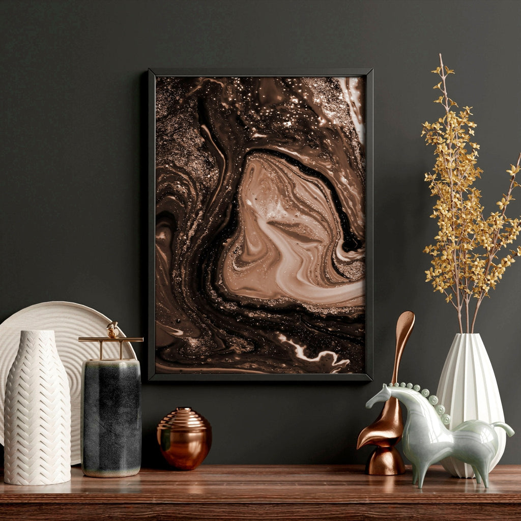 Copper Wall Art Set of 3 Framed Prints