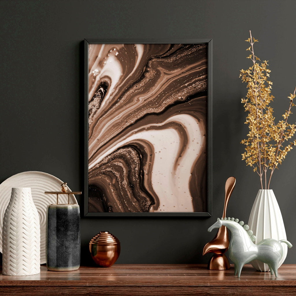 Copper Wall Art Set of 3 Framed Prints