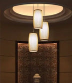 Creative Bamboo Pendant & Wall Light – Natural Woven Lighting for Home Decor - MOOAZAA