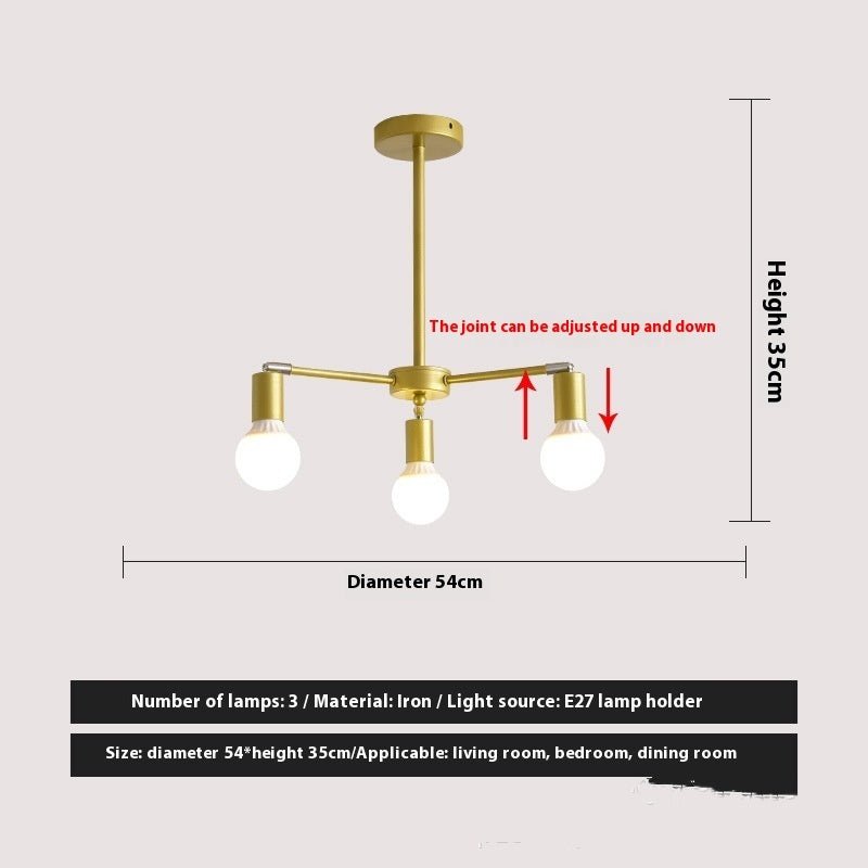 Cross-Border American Chandelier Living Room Dining Room Bedroom - MOOAZAA
