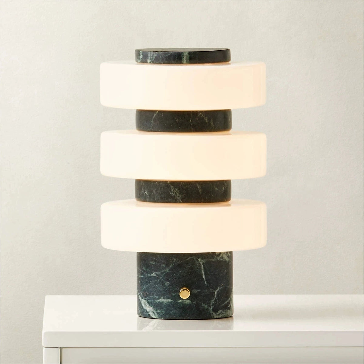 Cross - Border Simple Marble Table LED Light - MOOAZAA