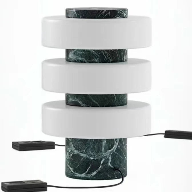 Cross - Border Simple Marble Table LED Light - MOOAZAA