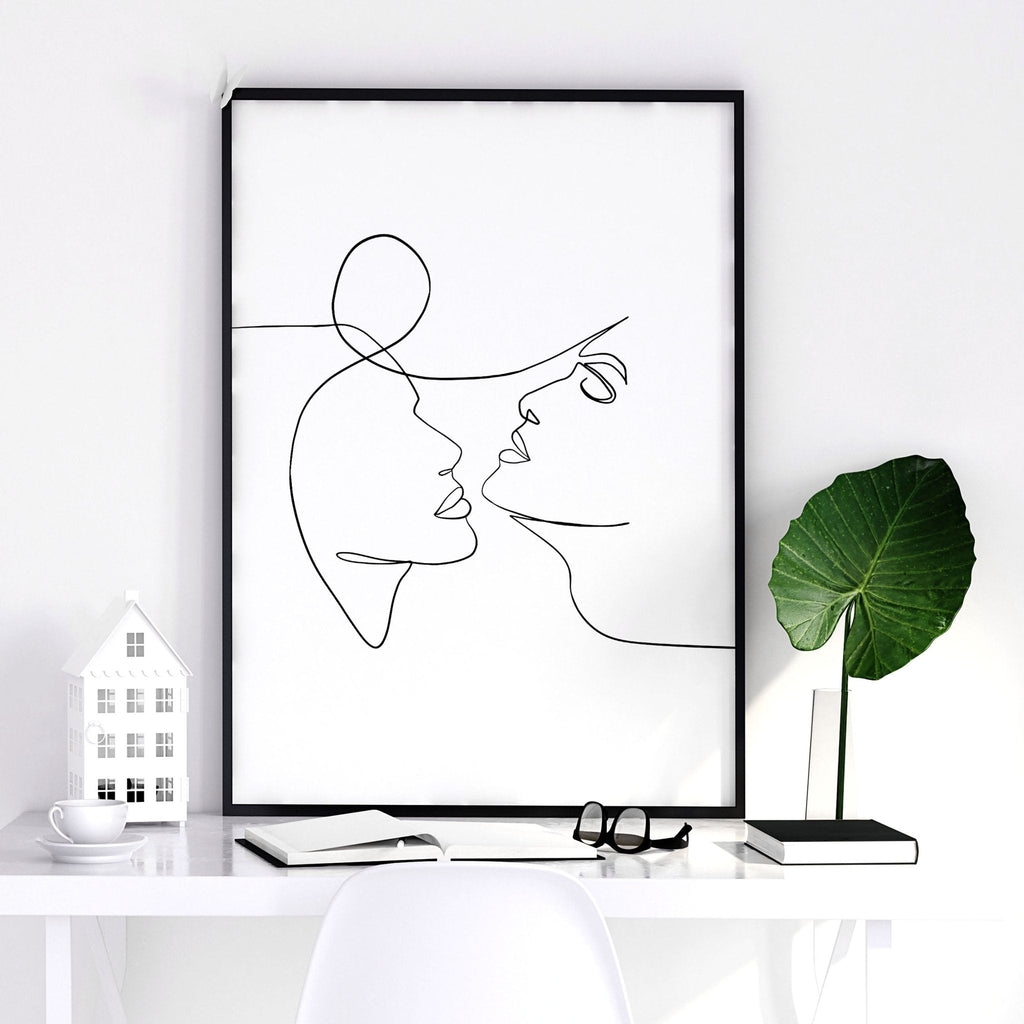 Custom valentines gift | set of 3 wall art prints for Bedroom