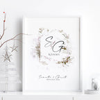 Custom valentines day gift wall art print