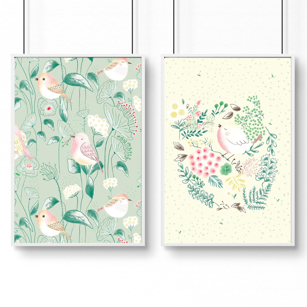 Nursery wall art | set of 2 wall art prints