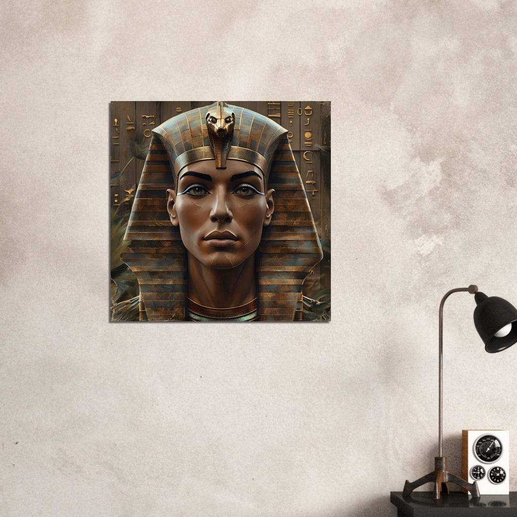 Retro Futurism Pharaoh Wall Art – Modern Egyptian Poster