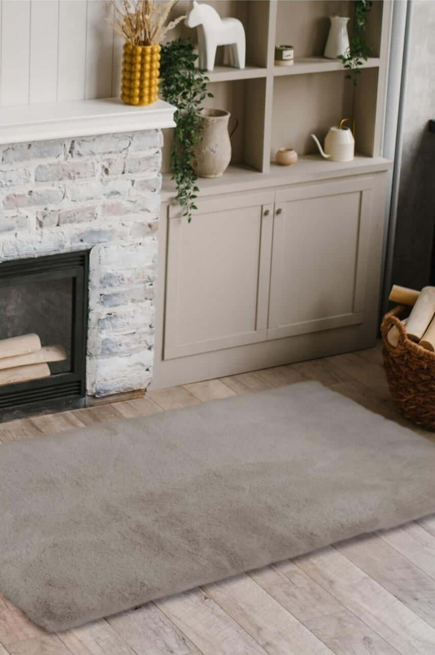 Luxury Natural Faux Fur Rug