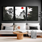 Wall art dragon | set of 3 wall art prints