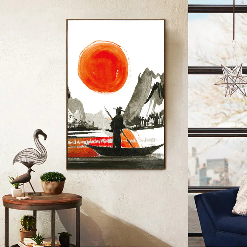 Japanese Style Landscape Wall Art Print – Architectural Design