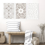 Shibori tie dye Set of 3 framed wall art prints
