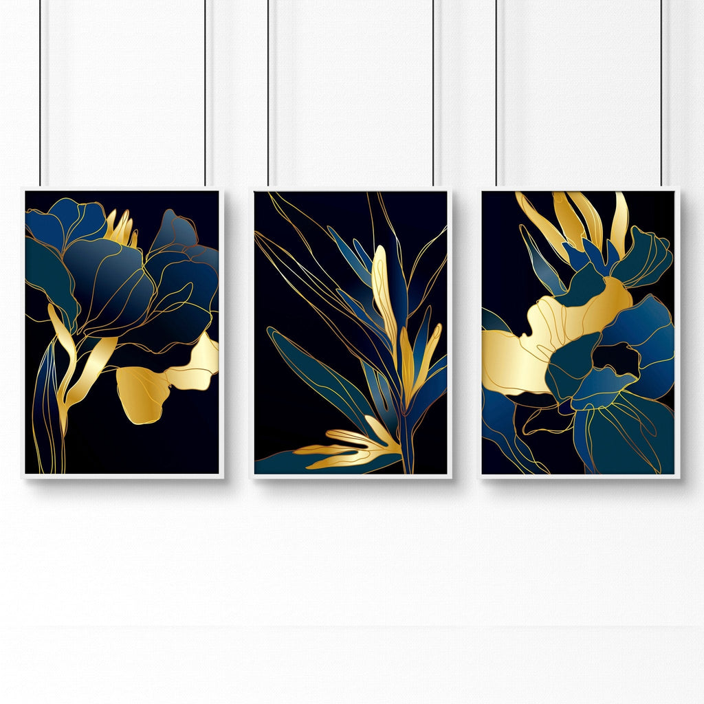 Wall decoration for office | set of 3 Eclectic wall art