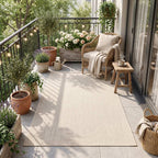Ecology Outdoor Rug Cream | 500c