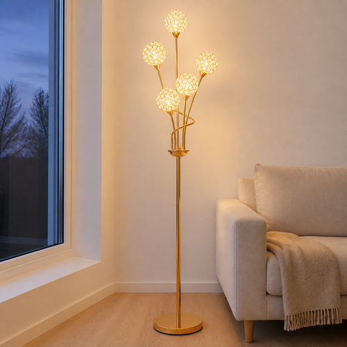floor gold lamp