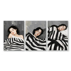 Extra Large Wall Art For Living Room | Set of 3 Boho Women Wall art Prints