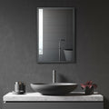 kleankin Bathroom Cabinet with Mirror, Wall Mounted Bathroom Mirror Cabinet with Storage Shelves, 40 x 12 x 60 cm, Black